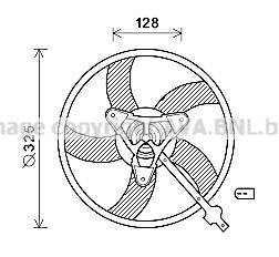 AVA QUALITY COOLING Вентилятор, охлаждение двигателя SA7024